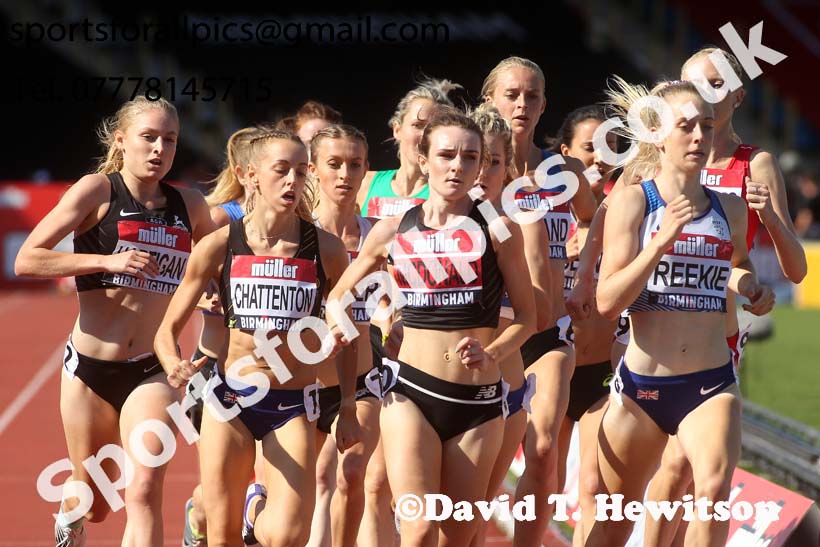 Womens 1500 metres, 2019 Muller British Championships, Alexander Stadium, Birmingham. Photo: David T. Hewitson/Sports for All Pics